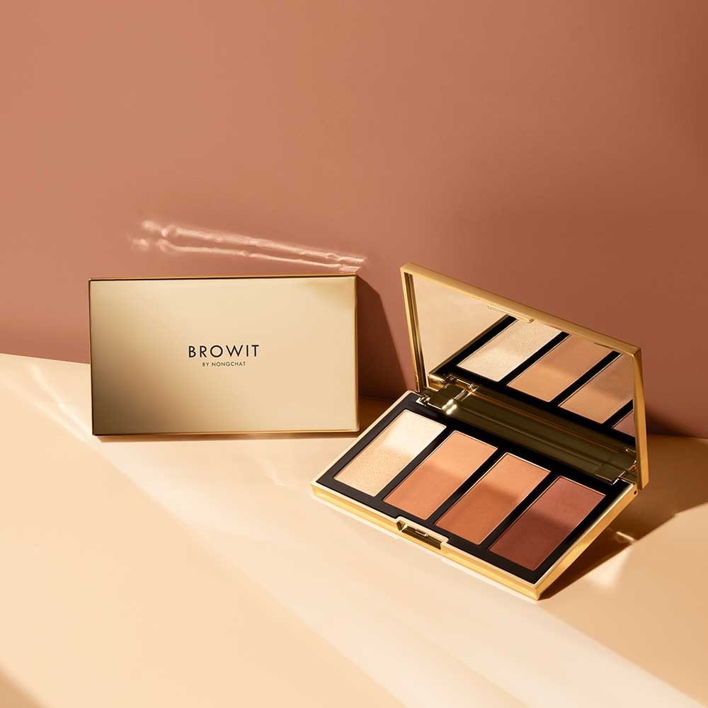 ❤ Browit By Nongchat Highlight and Contour Pro Palette (3.5gX4ช่อง) บราวอิท น้องฉัตร ไฮไลท์และคอนทัวร์ ไว้ในตลับเดียว