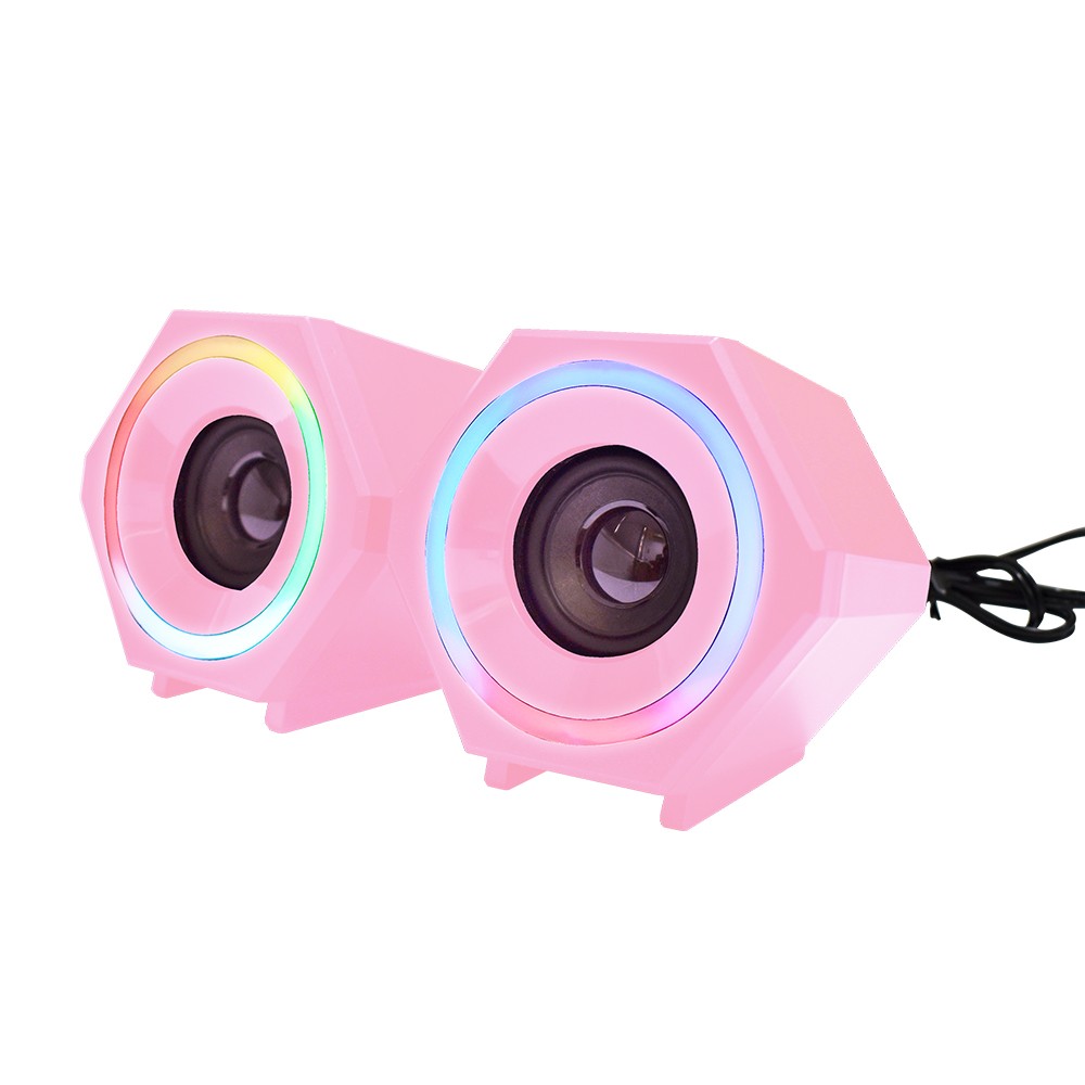 OKER SP-859 MULTIMEDIA SPEAKERS ไฟเรืองแสง 3w. x2 SP-OK-20-859XX