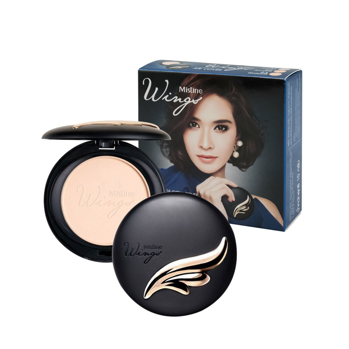 Mistine Wings Extra Cover Super Powder 10g แป้งผสมรองพื้น มิสทิน