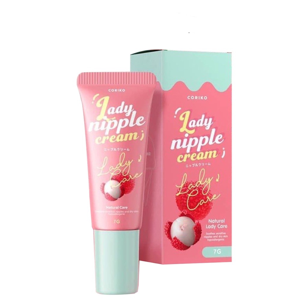 ลิปโคริโกะ Coriko lady nipple cream 7 g ลิปปากดำ ลิปแก้ปากดำลิ้นจี่ เลดี้ นิปเปิ้ล ลิปลิ้นจี่บำรุงปาก