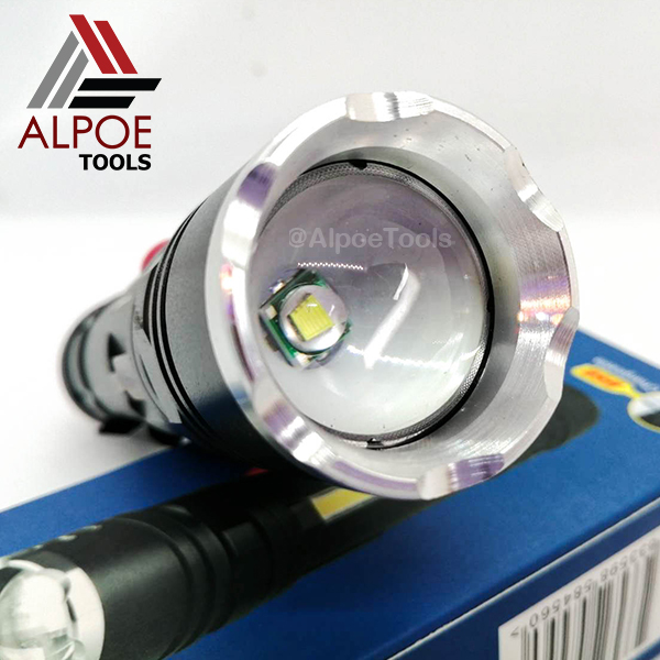 ไฟฉายแรงสูง หลอด T6 มีไฟข้าง มีแม่เหล็ก มาพร้อมอุปกรณ์ชาร์จ รุ่น JX-409