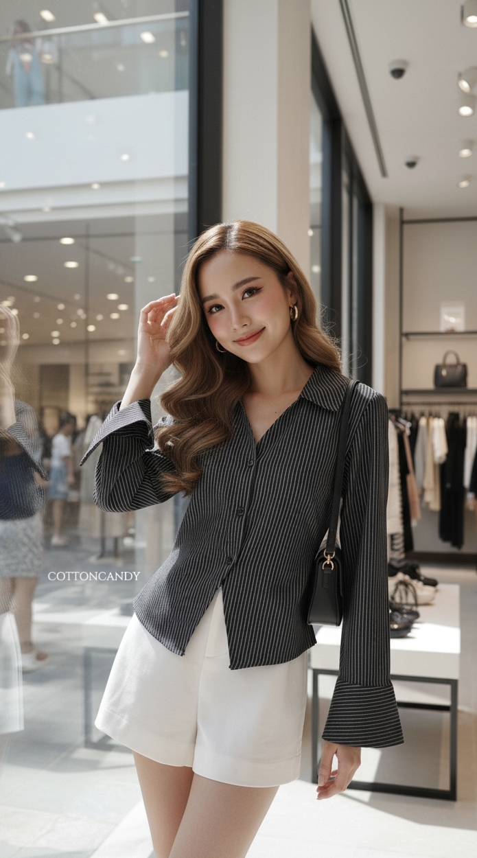Tag#cottoncandy เสื้อเชิ๊ตดีเทลล่าสุด รุ่นนี้ผ้าคอตตอนเนื้อนำเข้าเนื้อดีมากๆ