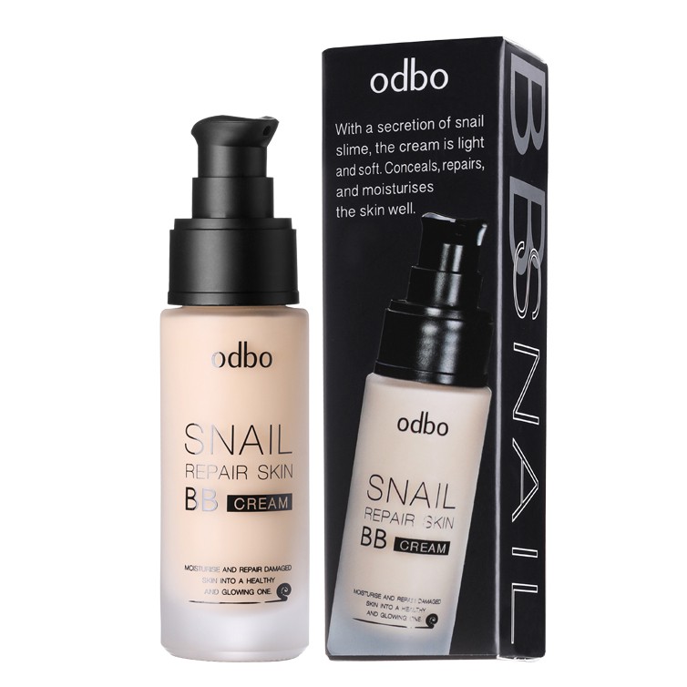 ❤ odbo Snail Repair Sking BB Cream OD411 บีบีหอยทาก โอดีบีโอ บีบีครีม บีบีทาตัว เพื่อการฟื้นฟูผิว ปกปิด บำรุงอย่างล้ำลึก