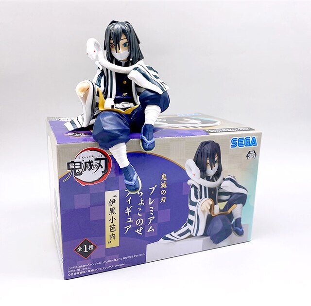 SEGA Demon Slayer Figure: Kimetsu no Yaiba Obanai Iguro Premium Perching Figure Obanai Iguro Figure Obanai Figure
