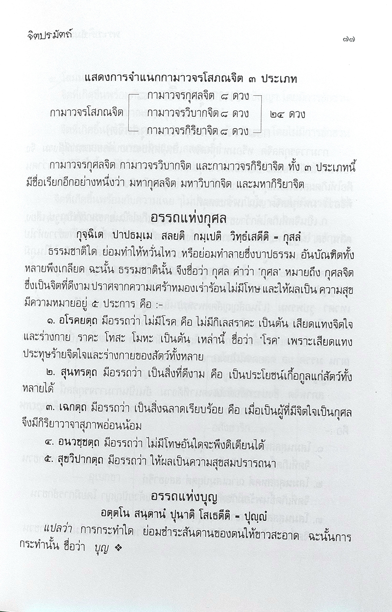 คู่มือการศึกษาพระอภิธัมมัตถสังคหะ ปริจเฉทที่ 1 จิตปรมัตถ์