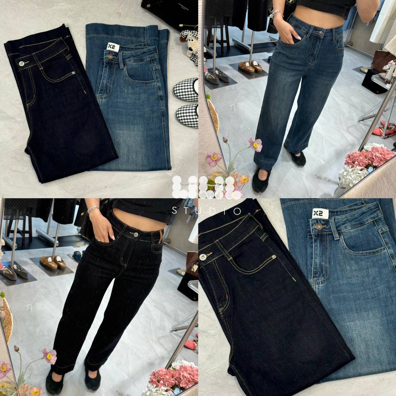 High Waist Flexi Jeans▪️ เกงยีนส์ ขา 9ส่วน อินสุด ทรงเป๊ะแม่ค้าคอนเฟริ์ม เกงทรงนี้พลางดีสุด ห้ามพลาดค่ะ