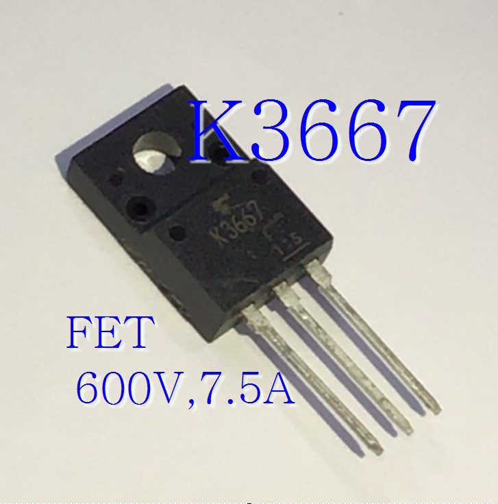 K3667 MOSFET N-Ch 600V 7.5A
