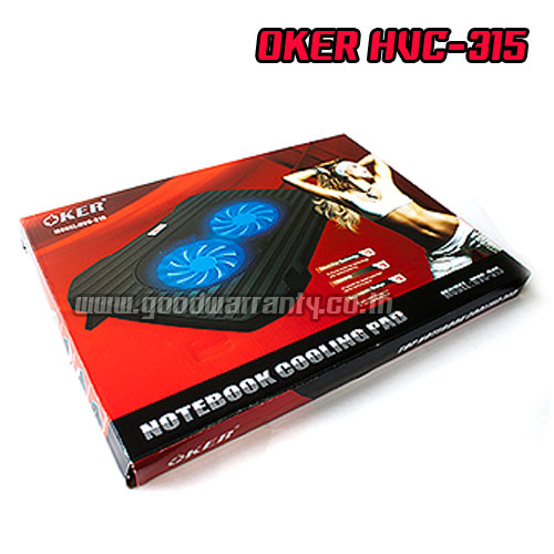 OKER HVC-315 OKER 2 Big FAN NOTEBOOK มีไฟ HVC315 FA-OK-NB-VC315