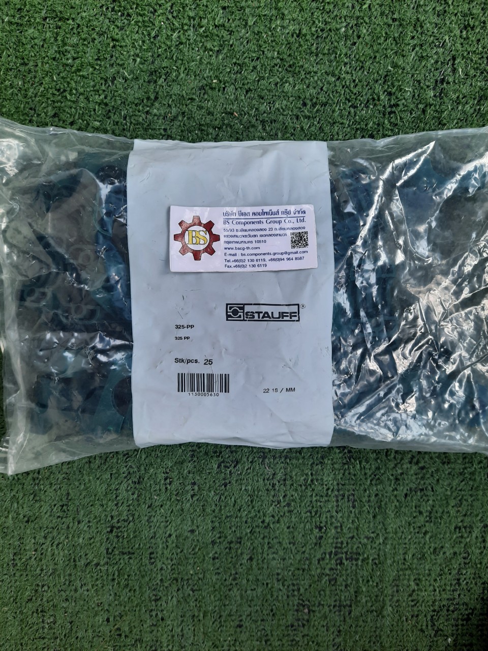 STAUFF : 325-PP : Single clamp Body PP Size 3 Ø25mm OD
