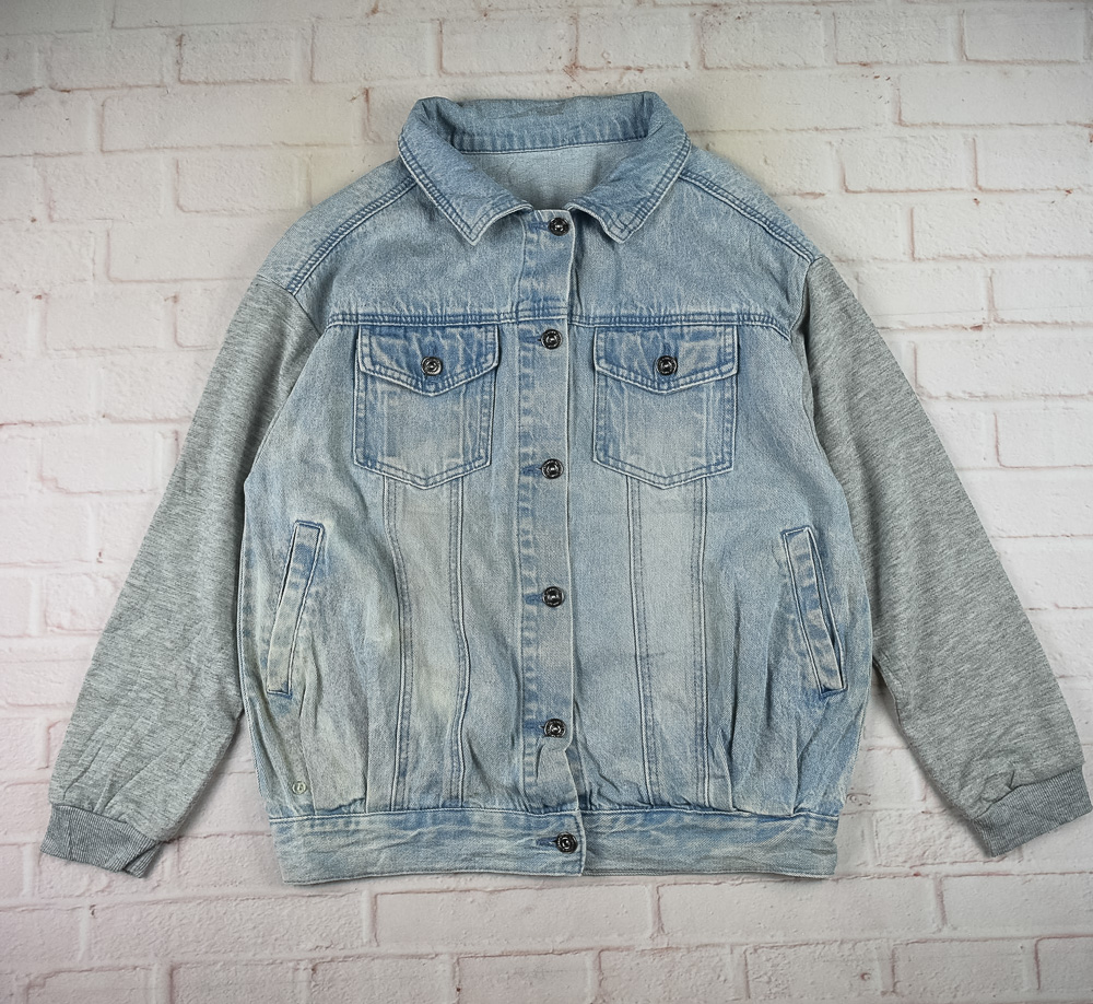 GUARANTEEDแท้ รอบอก 42 เสื้อแจ็คเก็ตยีนส์ ผู้ชาย สียีนส์ เสื้อแขนยาว เนื้อผ้าดี