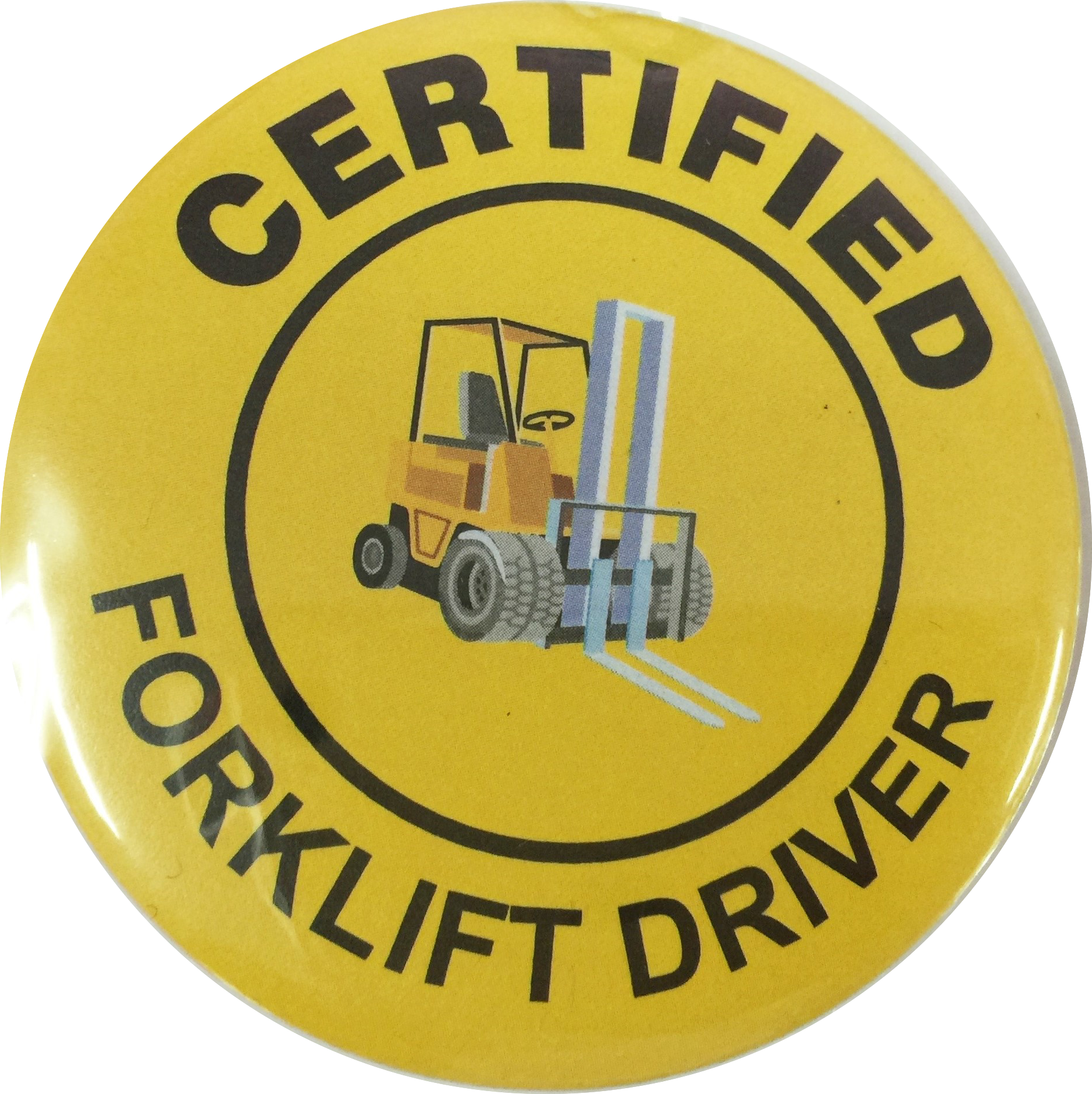 เข็มกลัด FORK LIFT วงกลม ขนาด 4.4 ซม. สำเนา