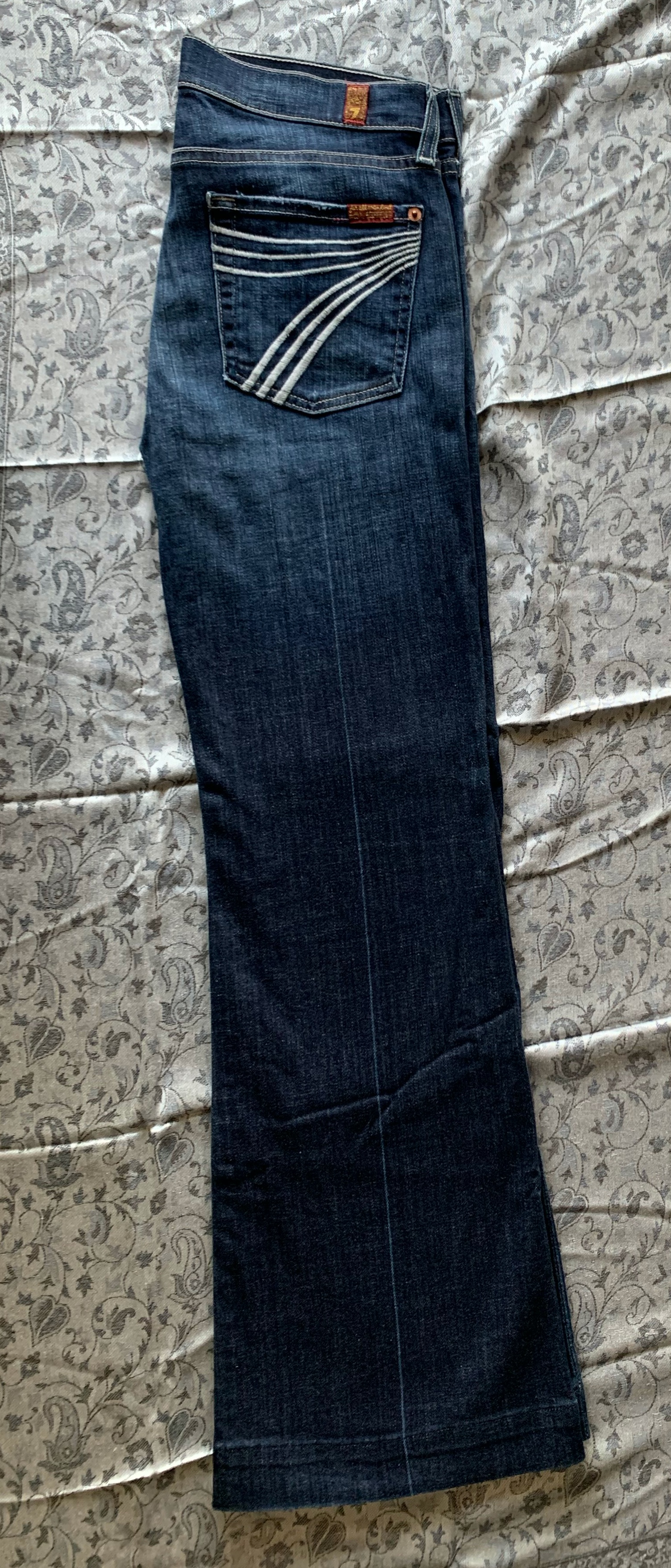 กางเกงยีนส์ผู้หญิงมือสอง 7 For All Mankind Made in USA