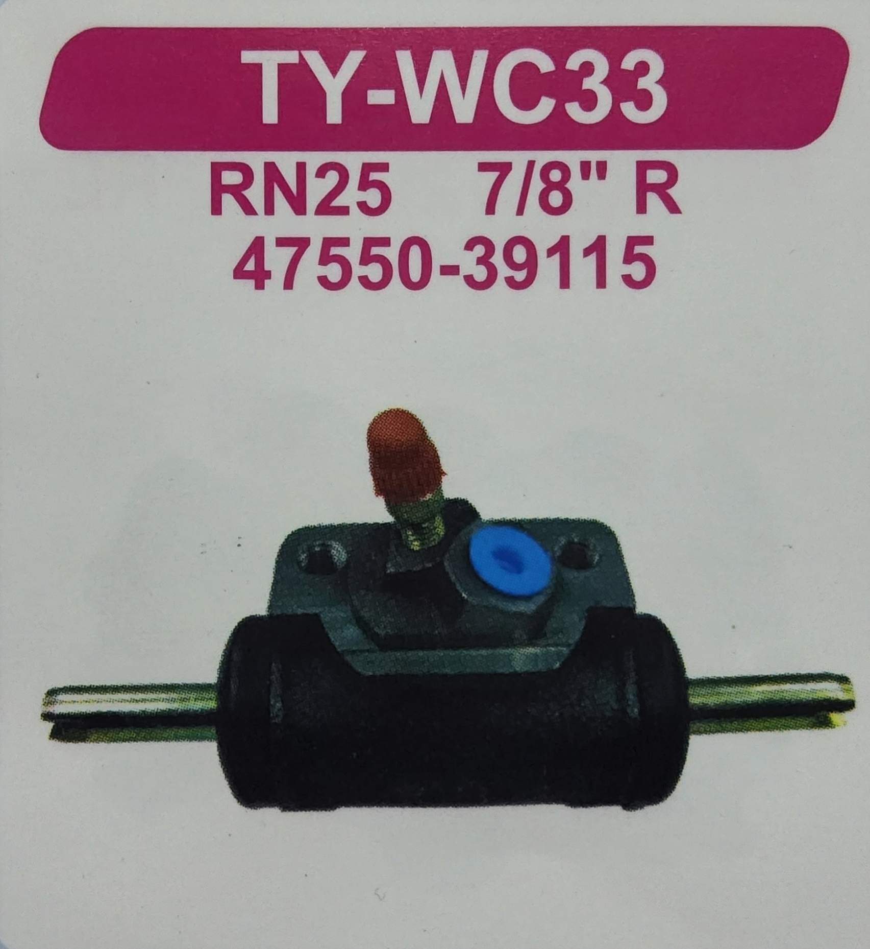 กระบอกเบรคหลัง TOYOTA RN 20 , 25 LN 40 , LN 56 , LN 65 , MTX 3/4 " [ 47550-39115 ]