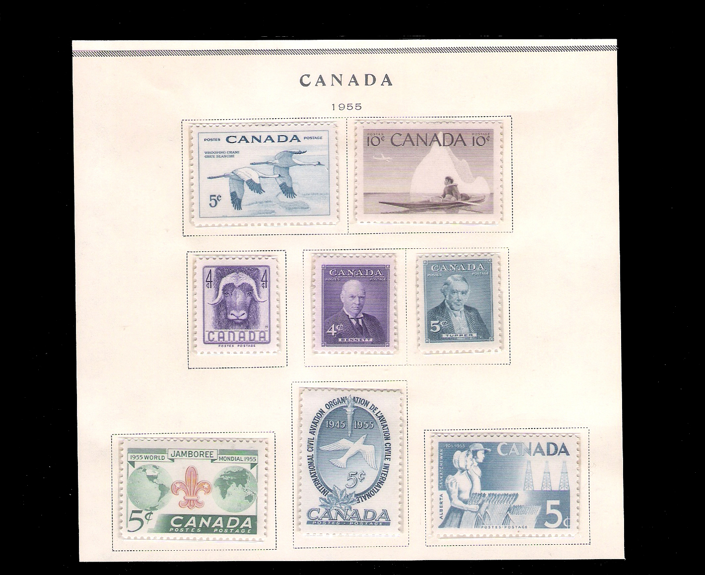 2 SHEETS 1952 Canada