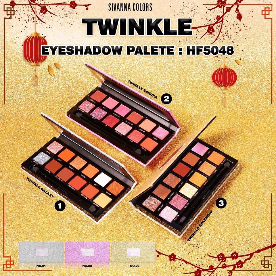 Sivanna Colors Twinkle Galaxy Eyeshadow Palette HF5048 ซีเวียน่า อายแชโดว์ พาเลท