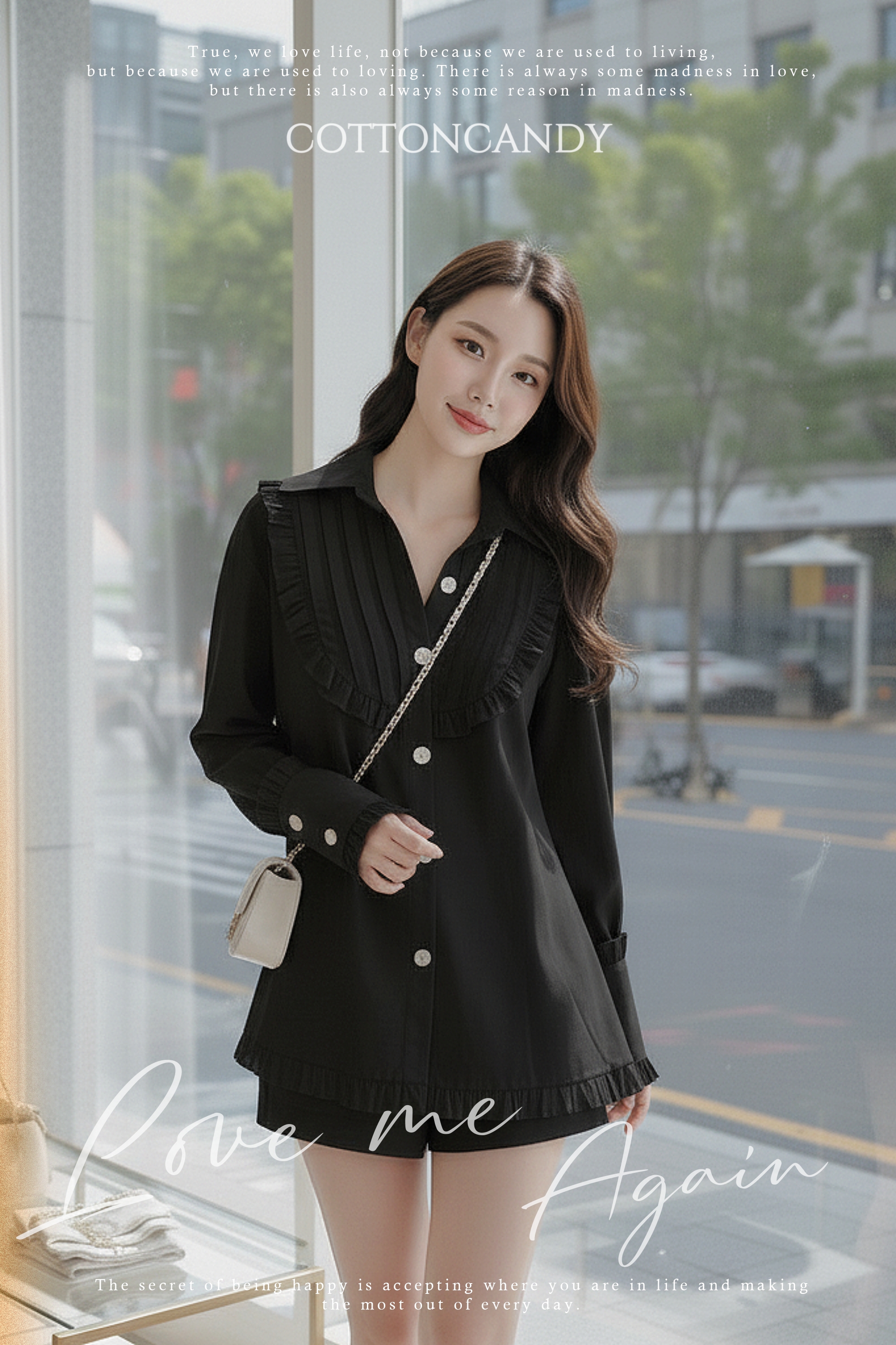 Tag#cottoncandy โอ้โห้ๆๆๆเสื้อเชิ๊ตรุ่นนี้ดีเทลดีมากๆคร่าาาา บอกเลย cottoncandyทำถึงสุดๆ ดีเทลตีเกร็ดหน้าสวยหรูดูแพง แต่งระบายสุดปัง กระดุมนำเข้าพรีเมี่ยม บอกเลย ลุคนี้ปั้วมากๆคร่าาาา