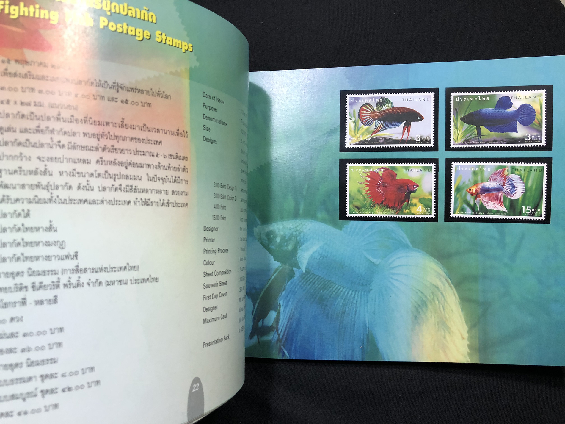 สมุดตราไปรษณียากรไทยประจำปี 2545