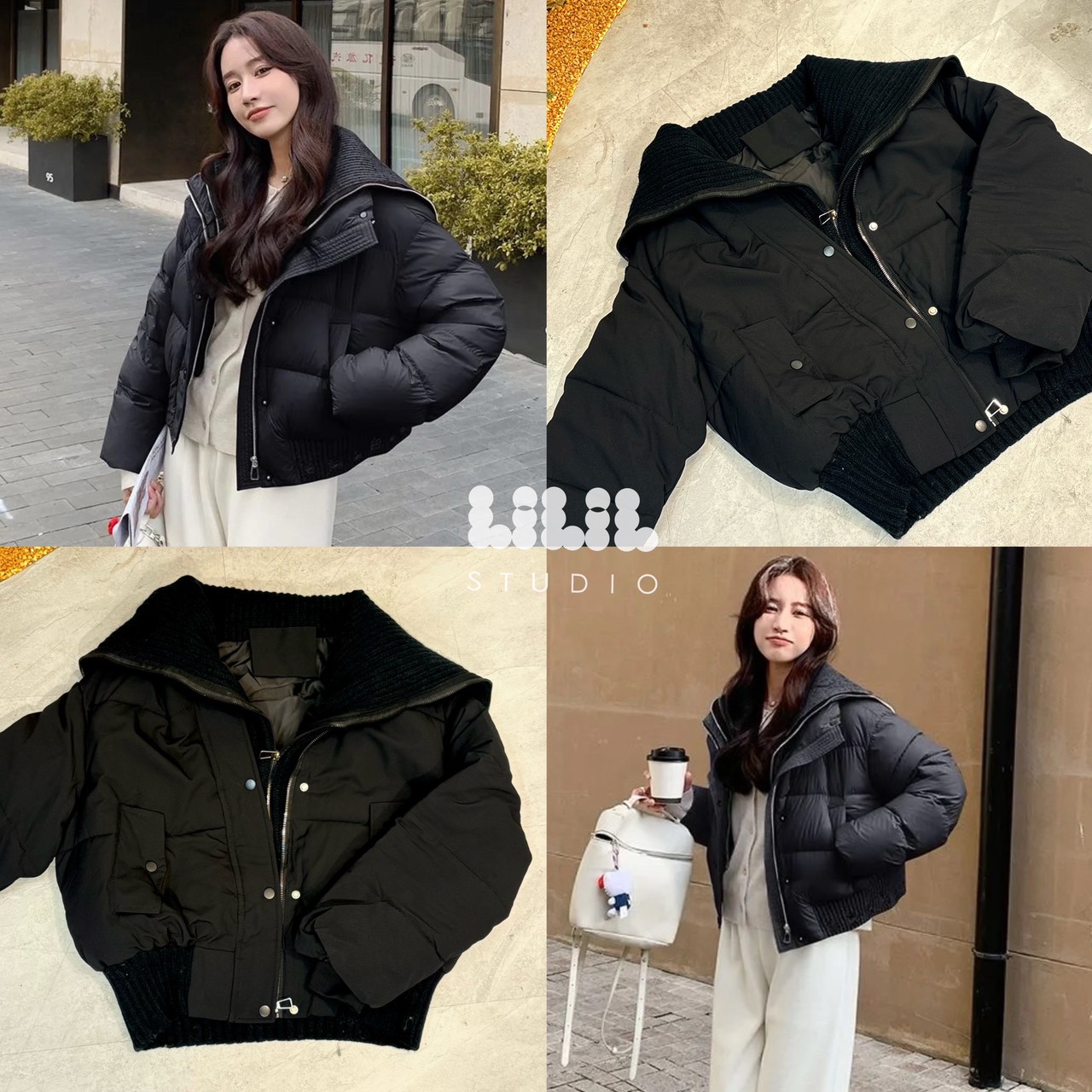 เสื้อแจ็คเก็ตนวมปกไหมพรม ล็อคซิป2ชั้น อุ่นสุดขนเป็ดน้ำหนักเสื้อเบา กระเป๋าข้างมืออุ่นด้วย พร้อมส่งเลยค่ะ #ถ่ายจากสินค้าจริง