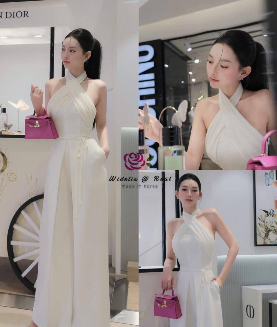 Jumpsuit :: จั้มสูทขายาวตัวสวยทรงดี ทรงคล้องคอเก๋ โชว์หลังดูเซ็กซี่เบาๆ งานผ้าเรียบแต่ดูแพง ใส่สวยไม่รั้งเป้าแน่นอนนะจ๊ะบอกเลย รุ่นนี้งานสวย ทรงเป๊ะ คัทติ้งเนี้ยบ รับรองใส่ออกมาไม่ผิดหวังการันตีให้เลย