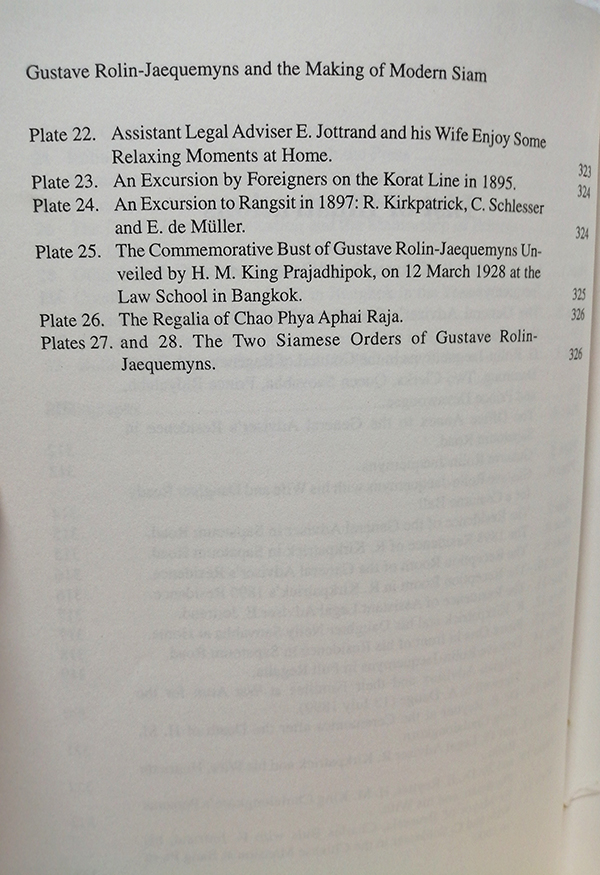 Gustave Rolin-Jaequemyns and the Making of Modern Siam : The Diaries and Letters of King Chulalongkorn's General Adviser