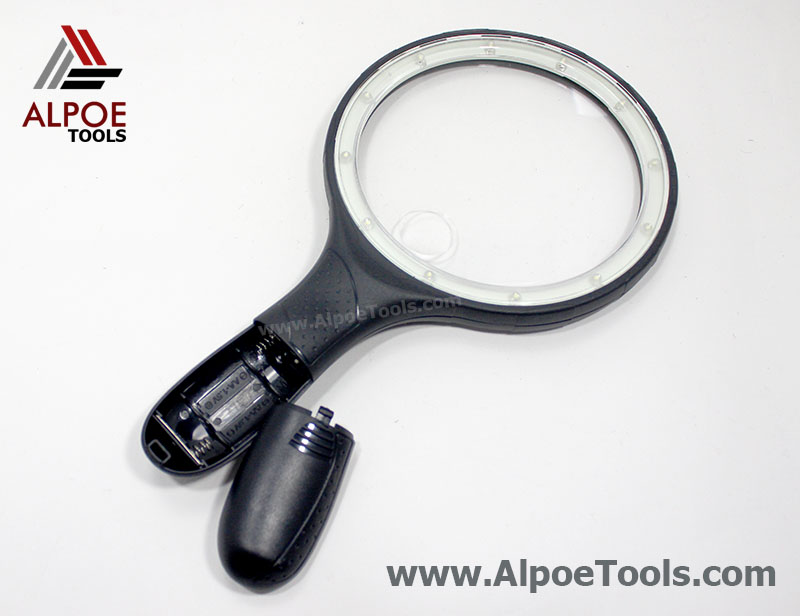 แว่นขยาย ไฟรอบ 10 LED 2 Lens