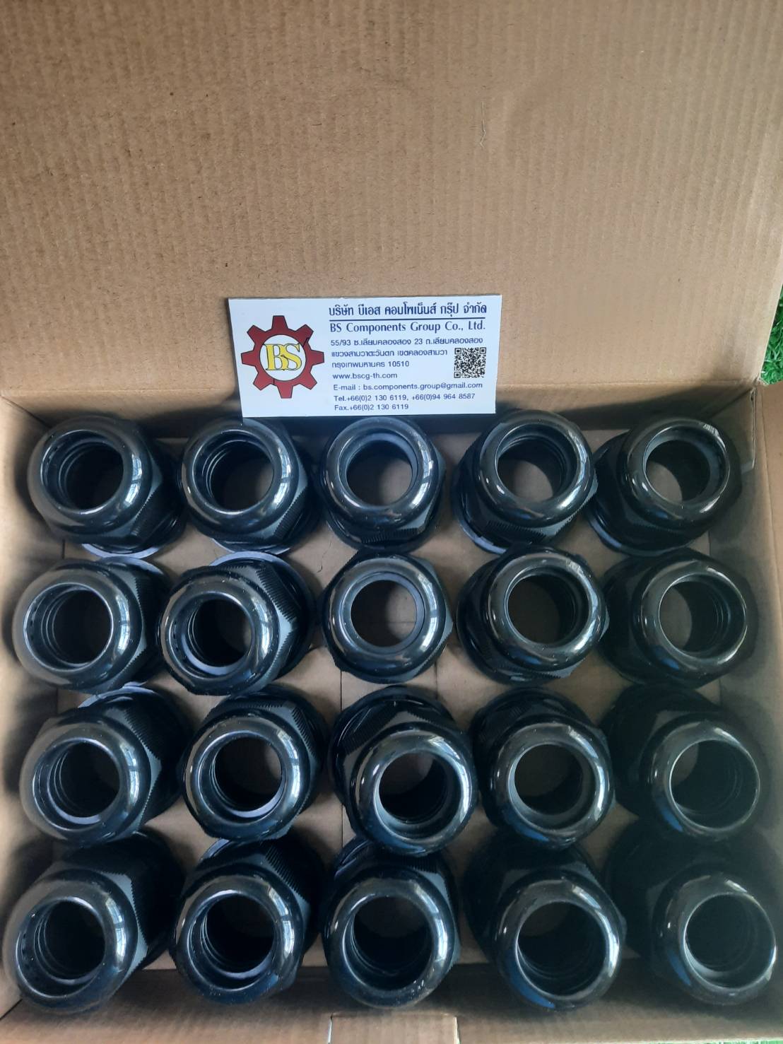 SHINOHAWA : Cable grand ไนล่อน สีดำ IP68 PG29