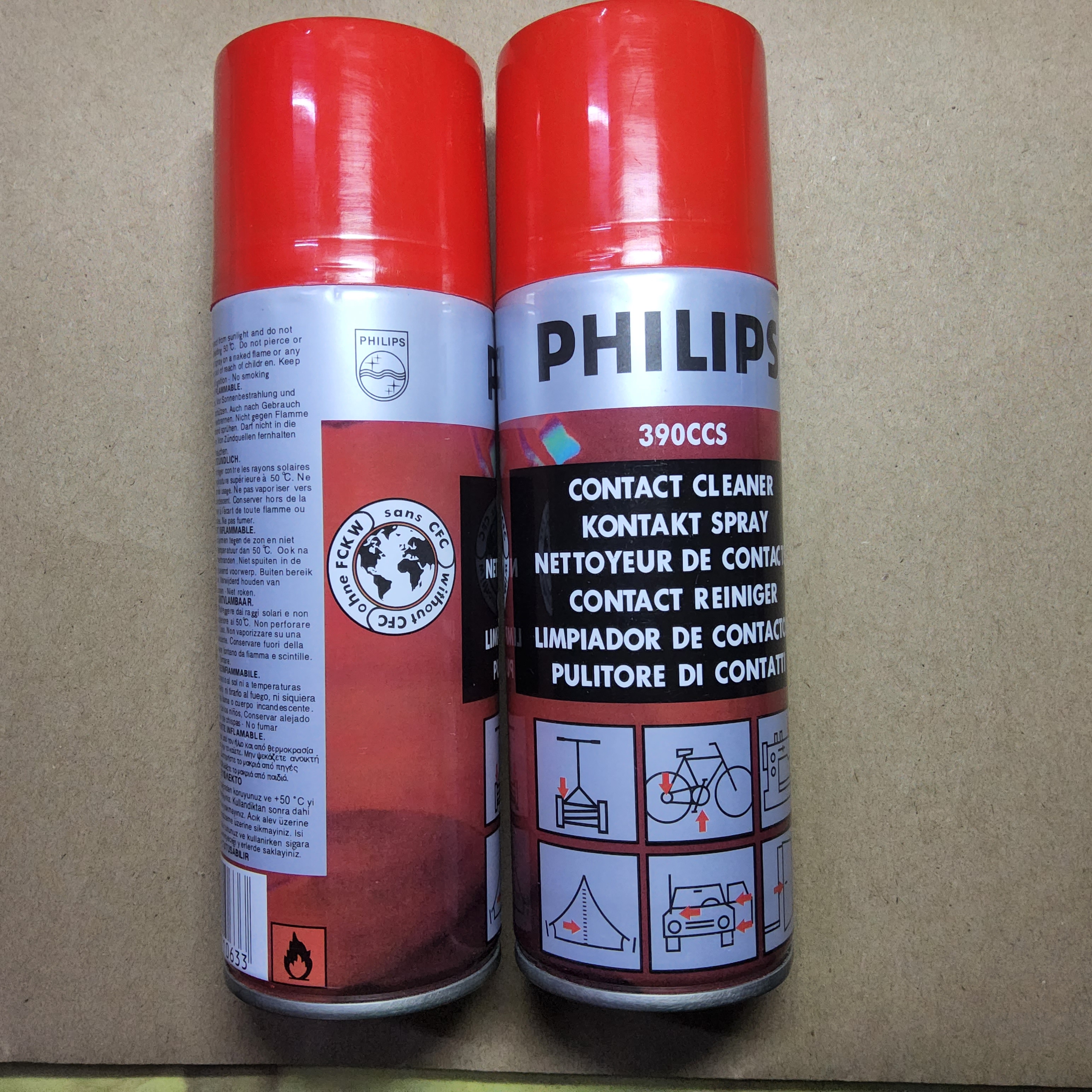 PHILIPS สเปรย์ทำความสะอาดอุปกรณ์ไฟฟ้าและอิเล็คโทรนิคส์ทุกชนิด CONTACT CLEANER 200 ml. กระป่องละ