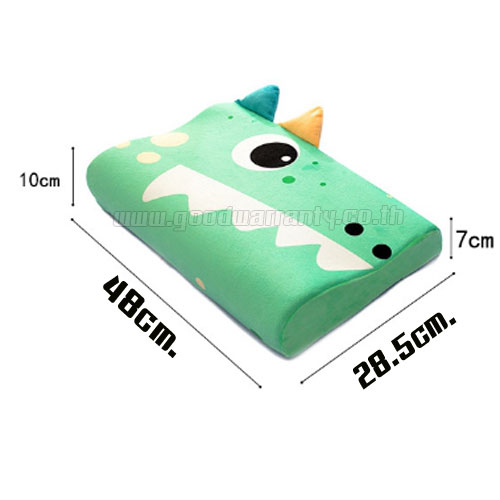 หมอนยางพาราพร้อมปลอก ลายการตูน สำหรับเด็ก คละแบบ รุ่น SS 48x28.5x10/7 cm WH-GE-HE-PSSxx