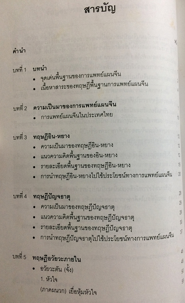 ทฤษฎีพื้นฐานการแพทย์แผนจีน (Basic Theory of Traditional Chinese Medicine)