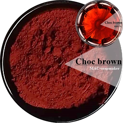 Color Brown: Choc brown 43.0 % สีน้ำตาลชอค (สีน้ำตาลอมแดง)CI 14720 + CI 19140+CI 42090 สีผสมชนิดผง ละลายได้ในน้ำ COA