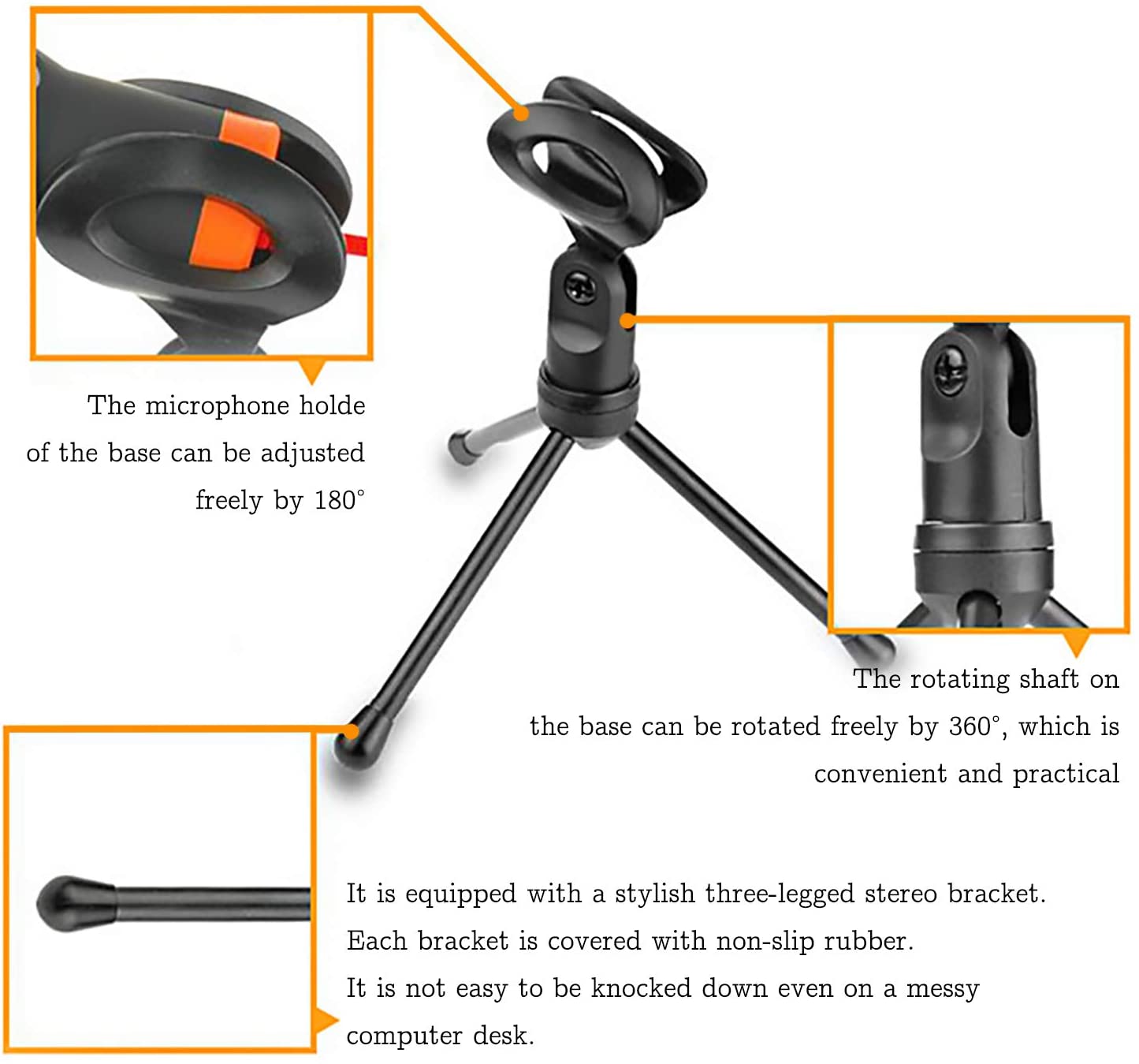 I-GREEN Multimedia Studio Wired Condenser Microphone with Tripod Stand SF-666 MI-GE-XX-SF666