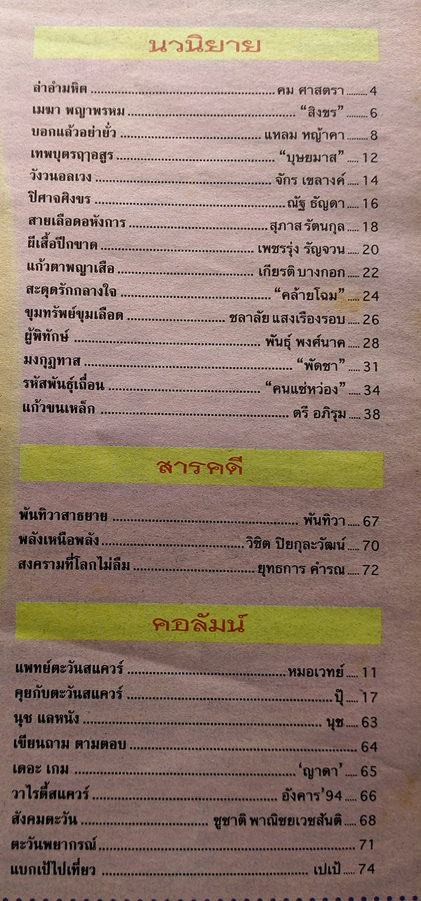 ตะวันสแควร์ ปีที่ 30 ฉบับที่ 1529 จันทร์ 12 สิงหาคม 2545 (บัณฑิตา ฐานวิเศษ)
