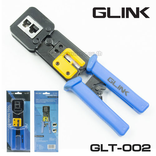GLINK GLT-002 GLINK คีมเข้าหัวสาย RJ45 สำหรับ RJ45 หัวทะลุ GLT-001 TL-RJ-GL-T002B