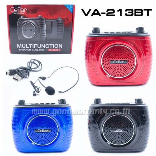 CEFLER VA-213 วิทยุ+ลำโพงพกพา bluetooth SP-CL-21-213BK
