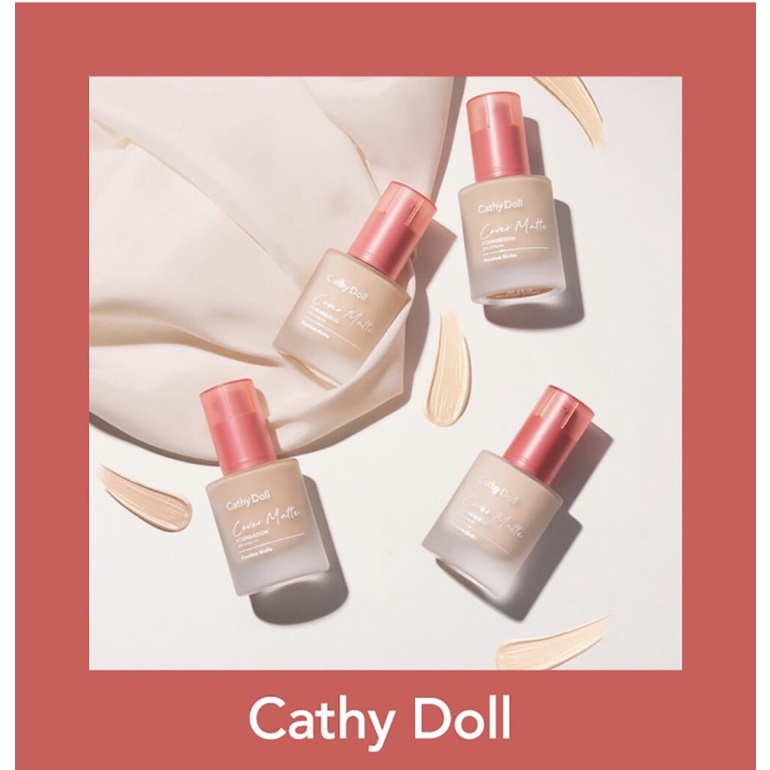 Cathy Doll Cover Matte Foundation SPF15 PA+++ 30 ml รองพื้นซ่อนผิว ปกปิดขั้นสุด