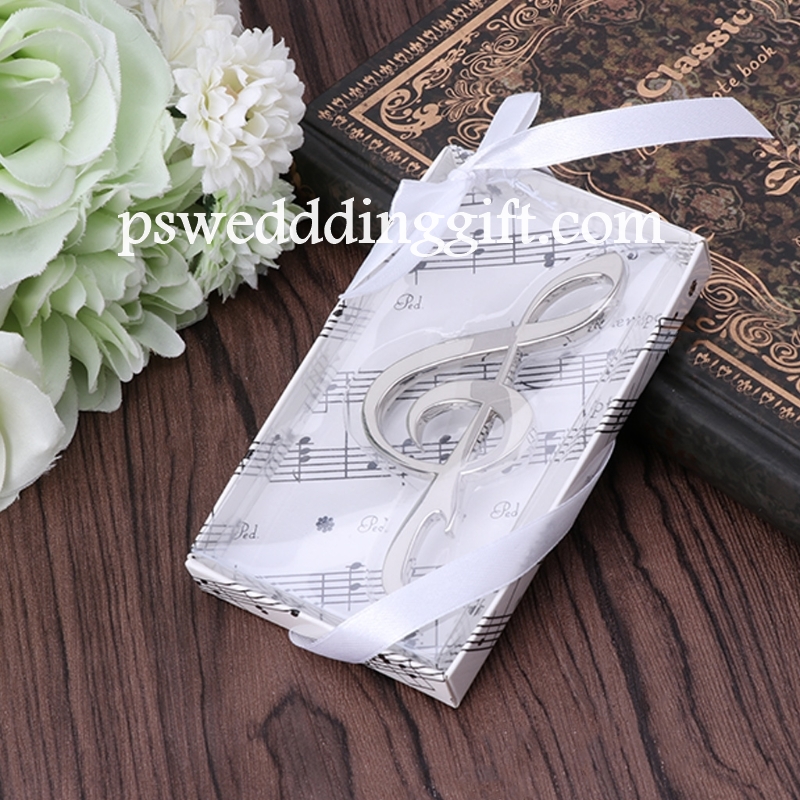 ที่เปิดขวด ตัวโน๊ต แพ็คกล่อง ผูกโบว์ พร้อมป้ายชื่อ