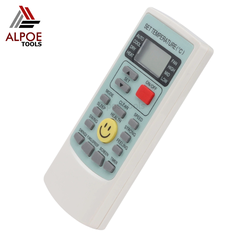 รีโมทแอร์ ยี่ห้อ AJ ปุ่มหน้ายิ้ม รหัส YKR-H009E
