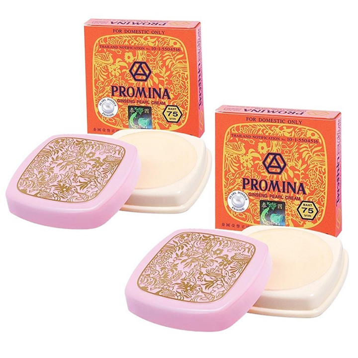 Promina Ginseng Pearl Cream 11g x 12 ชิ้น ครีมโพรมีน่า กันแดด ทาสิวฝ้า
