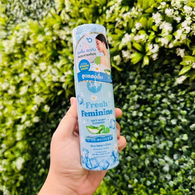 ผลิตภัณฑ์ทำความความสะอาดจุดซ่อนเร้น สูตรอ่อนโยน ฟองเนียนนุ่ม Joji Feminine Soft Whipp Cleanser 150ml