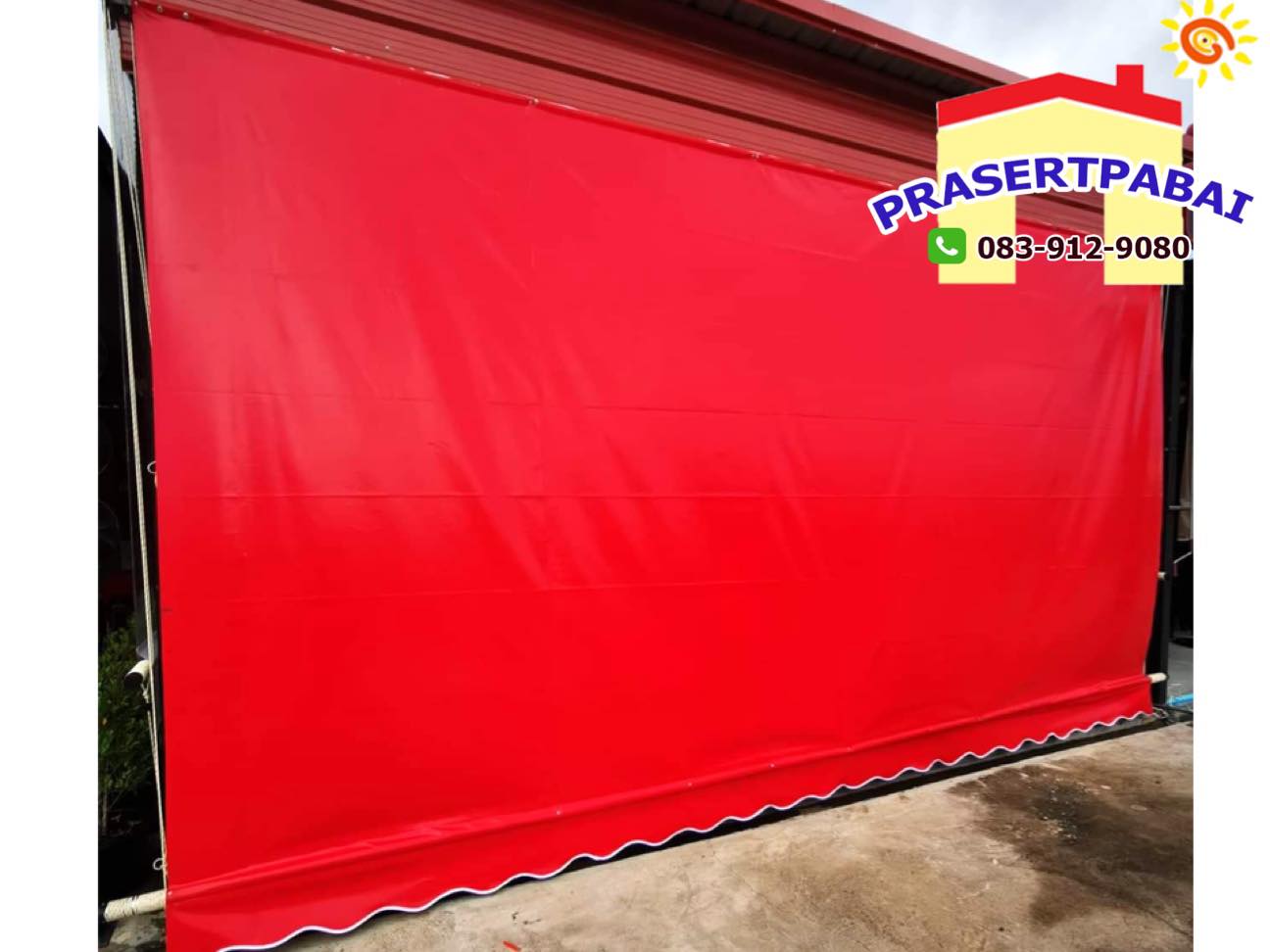 ขายส่งผ้าใบกันแดด ชักรอก ผ้าใบชักรอกพร้อมติดตั้งเอง ผ้าใบชักรอก ผ้าใบกันฝน กันแดด ร้านประเสริฐ