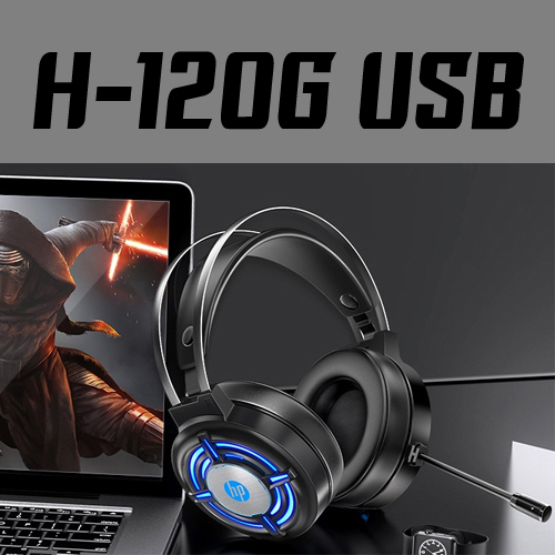 HP H120G HP หูฟัง Gaming HEADPHONE + MIC USB HP-HM-HP-H120G