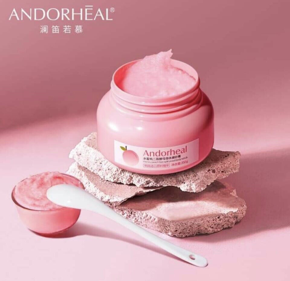 Andorheal Honey Peach Two Split Yeast Body Scrub 350g