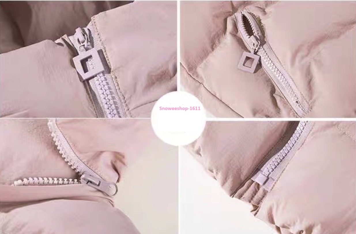 เสื้อกั๊กผู้หญิงทรงแจ็คเก็ตตัวสั้นสำหรับใส่กันหนาว กันลม กันหิมะ ใส่เป็นเสื้อตัวนอก ใส่แล้วอุ่นมาก ปกคอสูงหมวกฮู้ดถอดแยกได้ ใส่ได้สองแบบมาพร้อม 5 เฉดสีหลายไซ