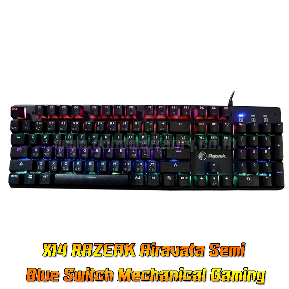 RAZEAK X14 RAZEAK Airavata Semi Blue Switch Mechanical Gaming X14 AIRAVATA KB-UB-RZ-RKX14