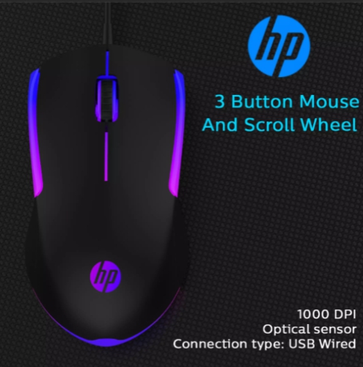 M160 HP Gaming Mouse USB มีไฟ MO-HP-GM-M160B