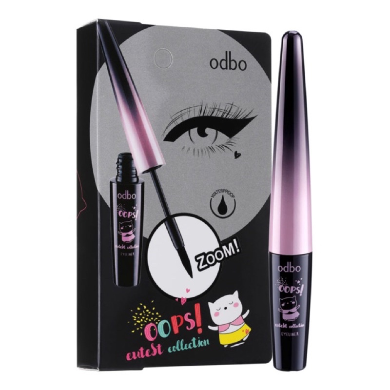 Odbo OOPS Cutest Collection Eyeliner 5ml OD315 (Black) โอดีบีโอ อายไลเนอร์ สีดำ ❤