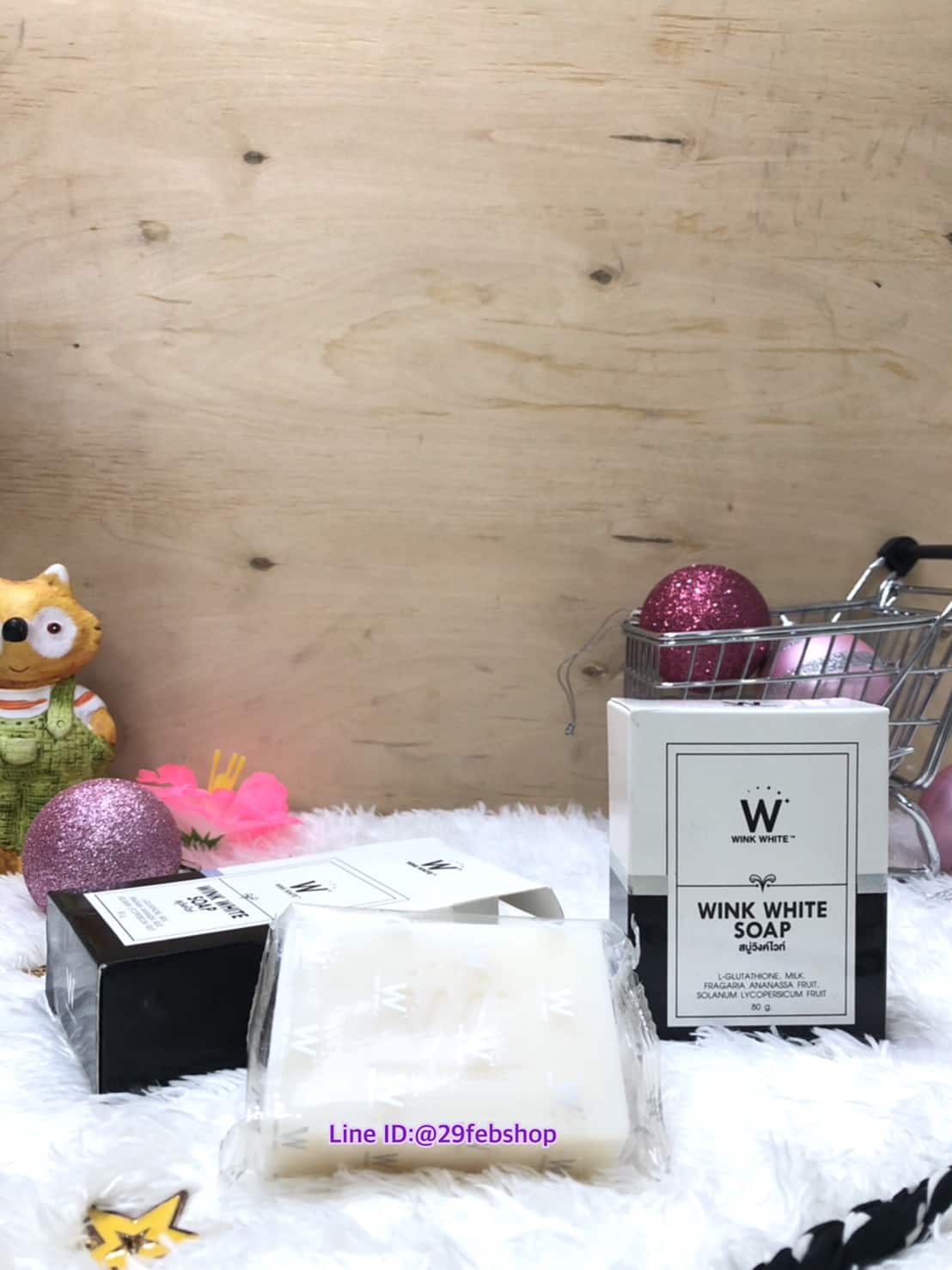 WINK WHITE SOAP สบู่วิ้งไวท์ สีขาว 80g