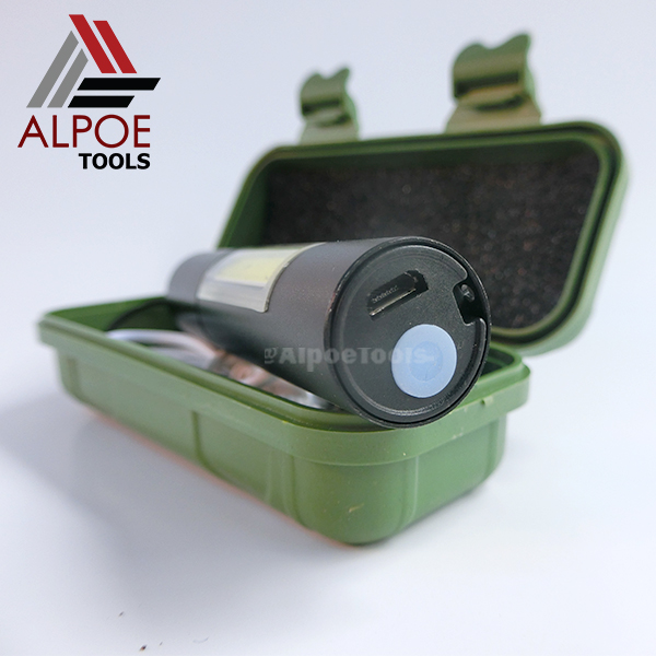 ไฟฉายชาร์จ สาย USB ขนาดเล็ก มีไฟข้าง