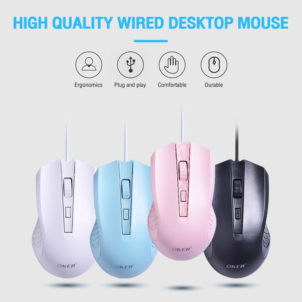 M217 OKER MOUSE USB LED 2400DPI SKU-02943