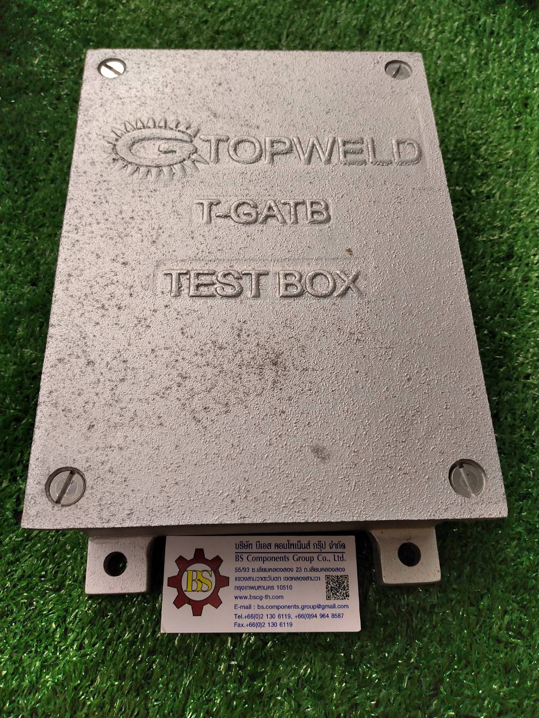 TOPWELD : Aluminium Test Box T-GATB Aluminium Test Box size L.260 x W.163 x H.77 mm.